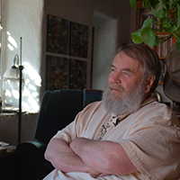 Steve MacDonald sharing perspectives during an interview. Photo Credits: Mary Harner